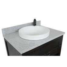 Load image into Gallery viewer, BELLATERRA HOME 400101-BA-GYRD 31&quot; Single Sink Vanity in Brown Ash with Gray Granite, White Round Semi-Recessed Sink, Countertop and Sink