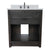 BELLATERRA HOME 400101-BA-WER 31" Single Sink Vanity in Brown Ash with White Quartz, White Rectangle Sink, Front View