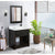 BELLATERRA HOME 400101-BA-WERD 31" Single Sink Vanity in Brown Ash with White Quartz, White Round Semi-Recessed Sink, Bathroom Rendering