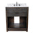 BELLATERRA HOME 400101-BA-WMO 31" Single Sink Vanity in Brown Ash with White Carrara Marble, White Oval Sink, Front View