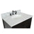BELLATERRA HOME 400101-BA-WMO 31" Single Sink Vanity in Brown Ash with White Carrara Marble, White Oval Sink, Countertop and Sink
