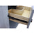 Bellaterra Home 400101-GYA-GYO 31" Single Sink Vanity in Gray Ash with Gray Granite, White Oval Sink, Drawer Slides