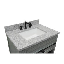 Load image into Gallery viewer, Bellaterra Home 400101-GYA-GYR 31&quot; Single Sink Vanity in Gray Ash with Gray Granite, White Rectangle Sink, Countertop and Sink