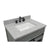 Bellaterra Home 400101-GYA-GYR 31" Single Sink Vanity in Gray Ash with Gray Granite, White Rectangle Sink, Countertop and Sink