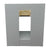 Bellaterra Home 400101-GYA-WMO 31" Single Sink Vanity in Gray Ash with White Carrara Marble, White Oval Sink, Back View