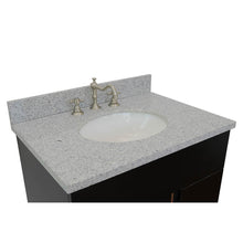 Load image into Gallery viewer, Bellaterra Home 400200-SB-GYO 31&quot; Single Sink Vanity in Silvery Brown Ash with Gray Granite, White Oval Sink, Countertop and Sink