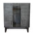 Bellaterra Home 400200-SB-GYO 31" Single Sink Vanity in Silvery Brown Ash with Gray Granite, White Oval Sink, Back View
