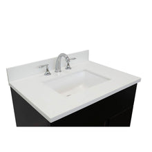 Load image into Gallery viewer, Bellaterra Home 400200-SB-WER 31&quot; Single Sink Vanity in Silvery Brown Ash with White Quartz, White Rectangle Sink, Countertop and Sink