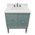 Bellaterra Home 400400-AB-WER 31" Single Sink Vanity in Aqua Blue with White Quartz, White Rectangle Sink, Top Angled View