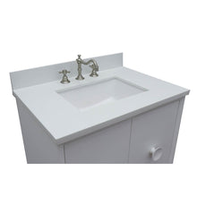 Load image into Gallery viewer, Bellaterra Home 400400-WH-WER 31&quot; Single Vanity in White with White Quartz, White Rectangle Sink, Countertop and Sink