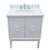 Bellaterra Home 400400-WH-WER 31" Single Vanity in White with White Quartz, White Rectangle Sink, Top Angled View