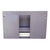 Bellaterra Home 400503-CAB-CP-GYR 37" Single Wall Mounted Vanity in Cappuccino with Gray Granite, White Rectangle Sink