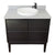 Bellaterra Home 400503-CP-GYRD 37" Single Vanity in Cappuccino with Gray Granite, White Round Semi-Recessed Sink