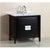 Bellaterra Home 500410-ES-WH-36 36" Single Vanity in Dark Espresso with White Ceramic Countertop and Integrated Sink