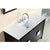 Bellaterra Home 500410-ES-WH-48S 48" Single Vanity in Dark Espresso with White Ceramic Countertop and Integrated Sink