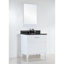 Load image into Gallery viewer, Bellaterra Home 500709-30-BG 30.39&quot; Single Vanity in White with Black Galaxy Granite, White Rectangle Sink