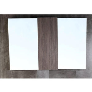Bellaterra Home 500821-48-MC 48" Mirror Cabinet in Gray Brownish Oak