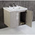 Bellaterra Home 500822-30 30" Single Wall Mounted Vanity in Gray Pine with White Ceramic Countertop and Integrated Sink