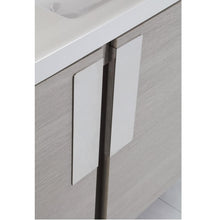 Load image into Gallery viewer, Bellaterra Home 500822-48S 48&quot; Single Wall Mounted Vanity in Gray Pine with White Ceramic Countertop and Integrated Sink