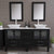 Cambridge Plumbing 8119F 63" Double Bathroom Vanity in Espresso with White Porcelain Top and Vessel Sinks, Matching Mirrors, Rendered