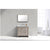 KUBEBATH Dolce AD636NW 36" Single Bathroom Vanity in Nature Wood with White Quartz, Rectangle Sink, Rendered Front View