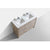 KUBEBATH Dolce AD648DNW 48" Double Bathroom Vanity in Nature Wood with White Quartz, Rectangle Sinks, Top Angled View and Countertop