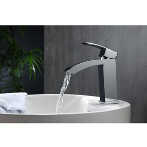 KUBEBATH Aqua Balzo AFB053 Single Lever Bathroom Faucet in Chrome, View 2