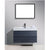 KUBEBATH Bliss BSL40-GO 40" Single Wall Mount Bathroom Vanity in Gray Oak with White Acrylic Composite, Integrated Sink, Front View