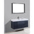 KUBEBATH Bliss BSL48-GO 48" Single Wall Mount Bathroom Vanity in Gray Oak with White Acrylic Composite, Integrated Sink, Rendered Angled View