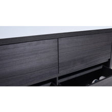 Load image into Gallery viewer, KUBEBATH Bliss FMB60D-GO 60&quot; Double Bathroom Vanity in Gray Oak with White Acrylic Composite, Integrated Sinks, Cabinet Closeup