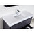 KUBEBATH Bliss FMB60S-GO 60" Single Bathroom Vanity in Gray Oak with White Acrylic Composite, Integrated Sink, Countertop Closeup
