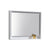 KUBEBATH Bosco KB36GW-M 36" Framed Mirror in High Gloss White, Angled View