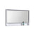 KUBEBATH Bosco KB48GW-M 48" Framed Mirror in High Gloss White, Angled View