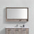 KUBEBATH Bosco KB48NW-M 48" Framed Mirror in Nature Wood, Front View