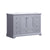 Lexora Dukes LD342248SBDS000 48" Single Bathroom Vanity in Dark Grey with White Carrara Marble, White Rectangle Sink, Angled View