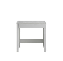 Load image into Gallery viewer, Lexora Jacques LJ302230ADSMTB 30&quot; Make-Up Table in White with White Carrara Marble, Front View