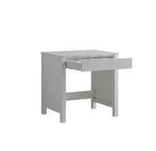Load image into Gallery viewer, Lexora Jacques LJ302230ADSMTB 30&quot; Make-Up Table in White with White Carrara Marble, Open Drawer