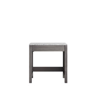 Load image into Gallery viewer, Lexora Jacques LJ302230DDSMTB 30&quot; Make-Up Table in Distressed Grey with White Carrara Marble, Front View
