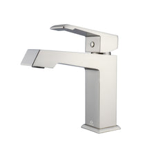 Load image into Gallery viewer, Lexora Lancy LLC30SKSOS000 30&quot; Single Bathroom Vanity in Rustic Acacia with White Quartz, White Rectangle Sink, Brushed Nickel Faucet