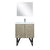 Lexora Lancy LLC30SKSOS000 30" Single Bathroom Vanity in Rustic Acacia with White Quartz, White Rectangle Sink, with Faucet and Mirror