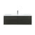 Lexora Sant LS48SRAIS000 48" Single Wall Mounted Bathroom Vanity in Iron Charcoal and Acrylic Top, Integrated Rectangle Sink, with Faucet