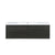 Lexora Sant LS48SRAIS000 48" Single Wall Mounted Bathroom Vanity in Iron Charcoal and Acrylic Top, Integrated Rectangle Sink, Front View
