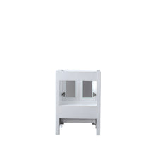 Load image into Gallery viewer, Lexora Volez LV341824SAES000 24&quot; Single Bathroom Vanity in White, Integrated Rectangle Sink, Back View