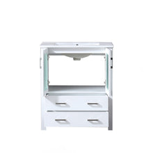 Load image into Gallery viewer, Lexora Volez LV341830SAES000 30&quot; Single Bathroom Vanity in White, Integrated Rectangle Sink, Open Doors