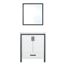 Load image into Gallery viewer, Lexora Ziva LZV352230SAJS000 30&quot; Single Bathroom Vanity in White with Cultured Marble, Integrated Sink, with Mirror