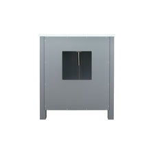 Load image into Gallery viewer, Lexora Ziva LZV352230SBJS000 30&quot; Single Bathroom Vanity in Dark Grey with Cultured Marble, Integrated Sink, Back View