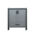 Lexora Ziva LZV352230SBJS000 30" Single Bathroom Vanity in Dark Grey with Cultured Marble, Integrated Sink, Front View