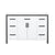 Lexora Ziva LZV352248SAJS000 48" Single Bathroom Vanity in White with Cultured Marble, Integrated Sink, Front View