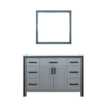 Load image into Gallery viewer, Lexora Ziva LZV352248SBJS000 48&quot; Single Bathroom Vanity in Dark Grey with Cultured Marble, Integrated Sink, with Mirror