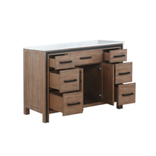 Load image into Gallery viewer, Lexora Ziva LZV352248SNJS000 48&quot; Single Bathroom Vanity in Rustic Barnwood with Cultured Marble, Integrated Sink, Open Doors and Drawers